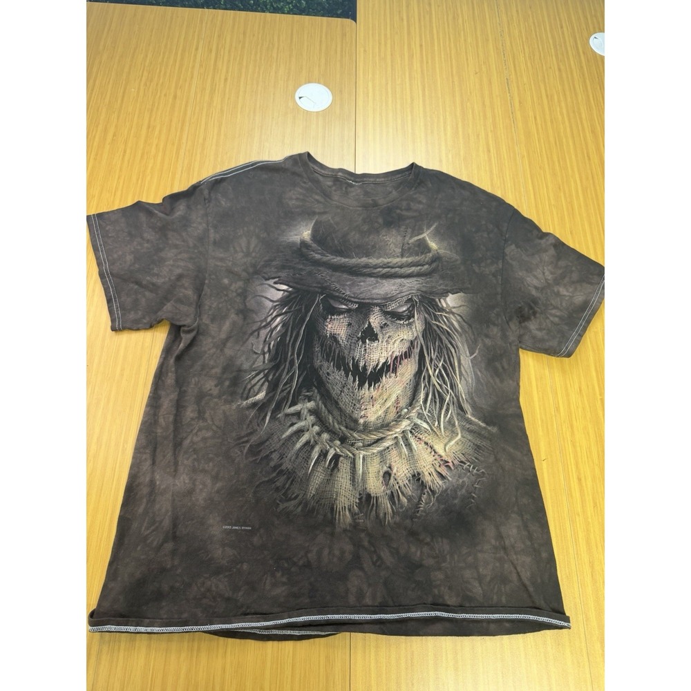 James Ryman 2013 Scarecrow Horror Tie Dye Graphic T-Shirt Size Large Halloween